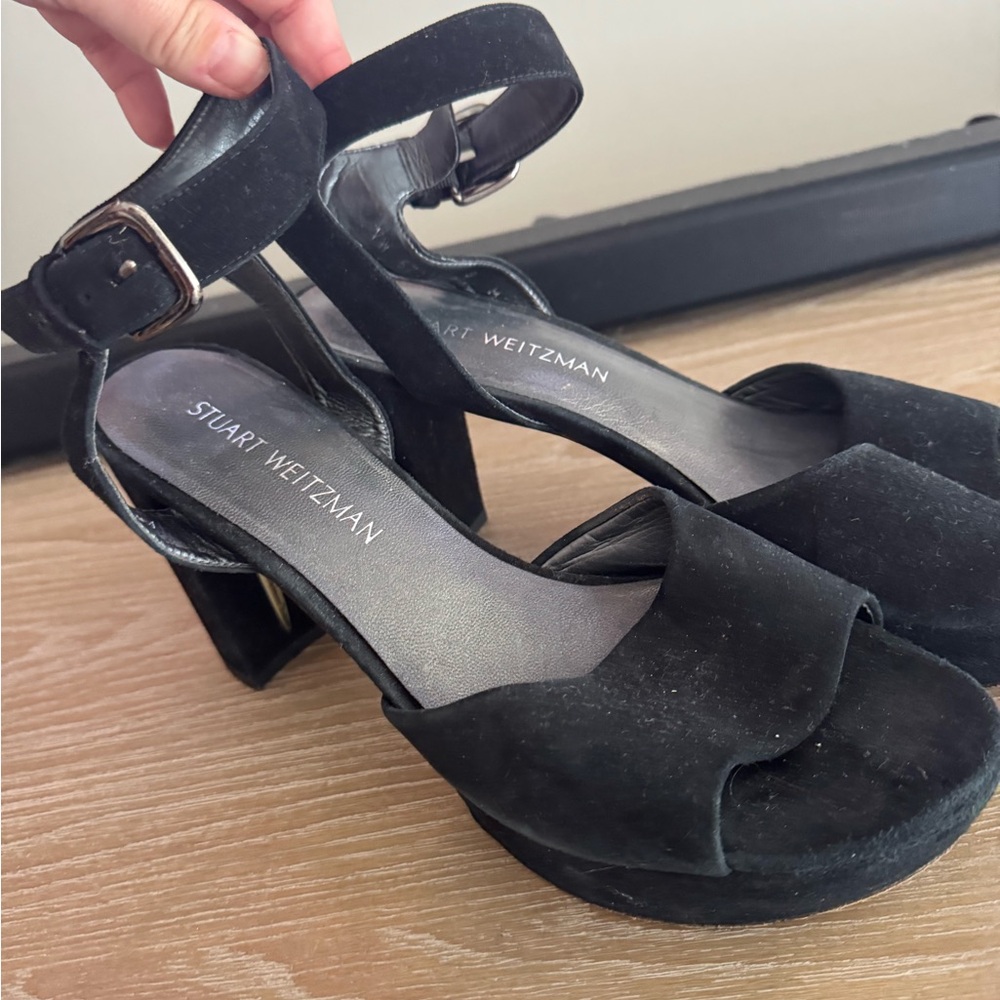 Stuart Weitzman Black Women's Sandals